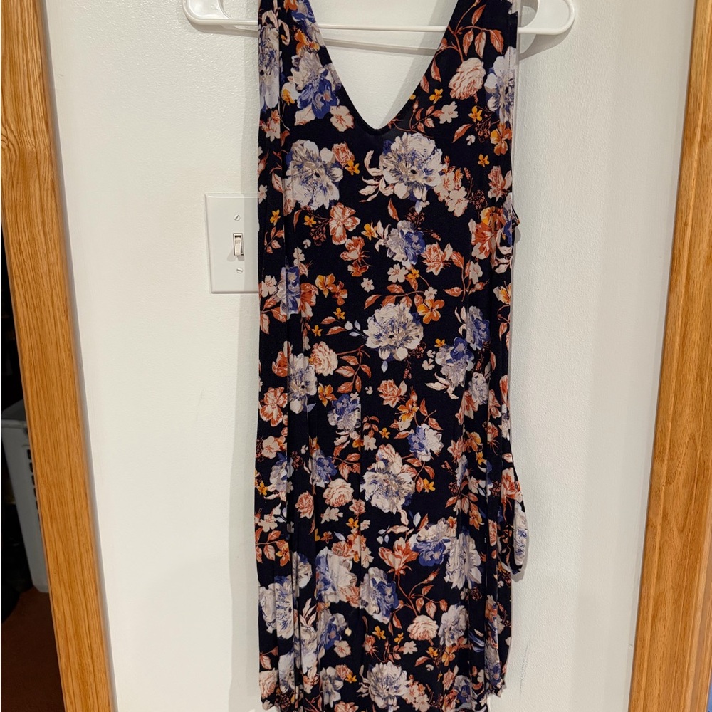 Maurices Navy Floral Mini Dress